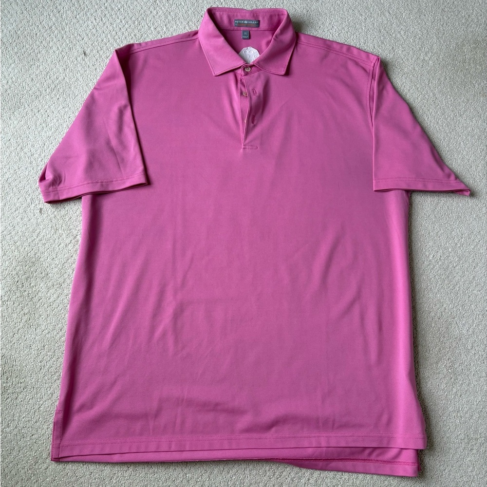 Peter Millar Pink Polo Shirt Classic Design